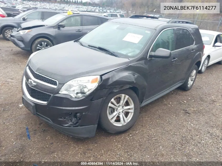 2015 Chevrolet Equinox 1Lt VIN: 2GNALBEK7F6114277 Lot: 40854394