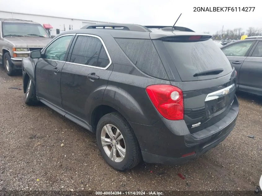 2015 Chevrolet Equinox 1Lt VIN: 2GNALBEK7F6114277 Lot: 40854394