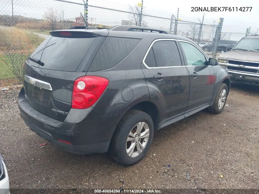 2015 Chevrolet Equinox 1Lt VIN: 2GNALBEK7F6114277 Lot: 40854394