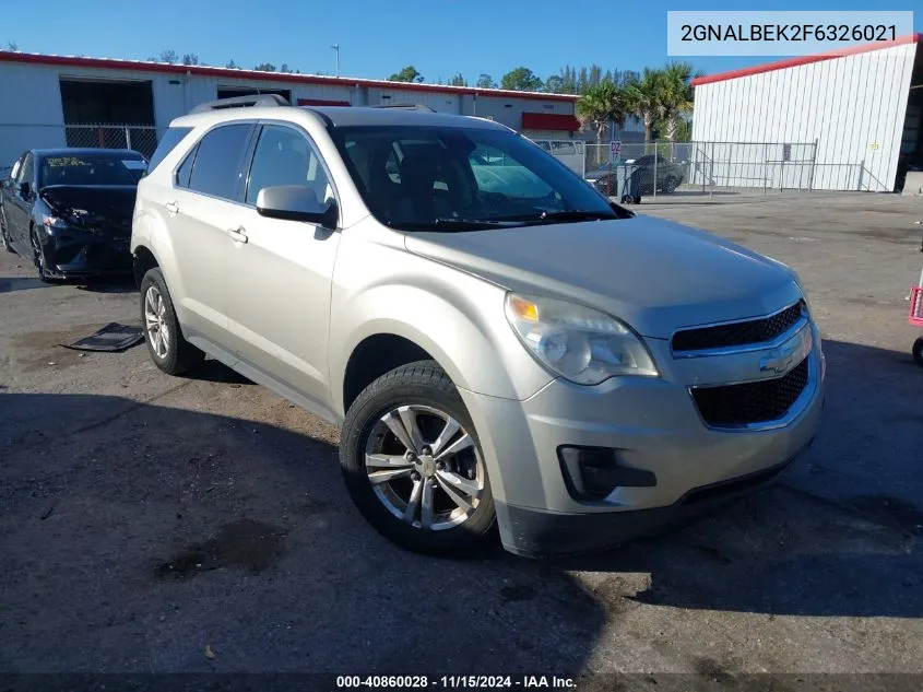 2015 Chevrolet Equinox 1Lt VIN: 2GNALBEK2F6326021 Lot: 40860028