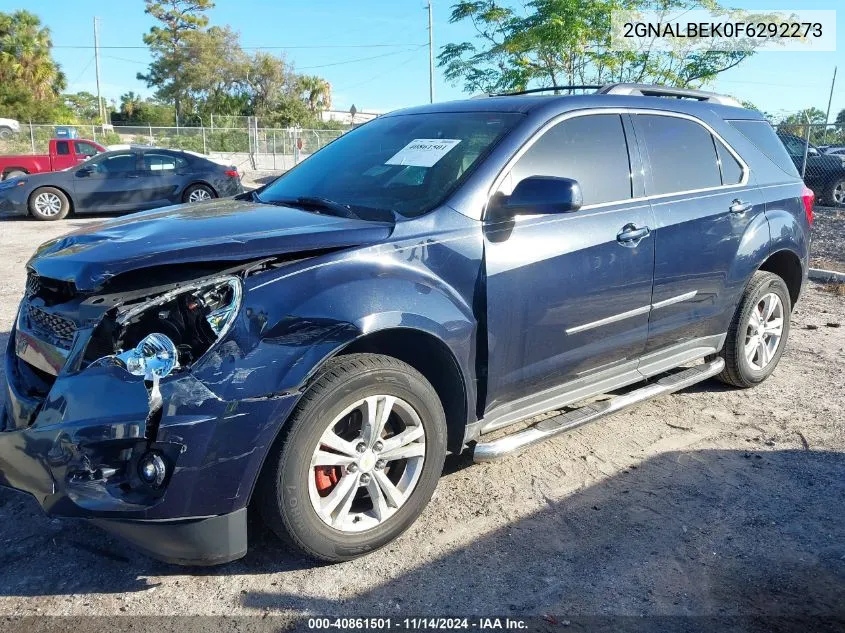 2015 Chevrolet Equinox 1Lt VIN: 2GNALBEK0F6292273 Lot: 40861501