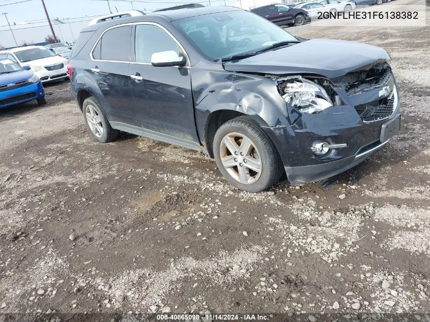 2015 Chevrolet Equinox Ltz VIN: 2GNFLHE31F6138382 Lot: 40865098