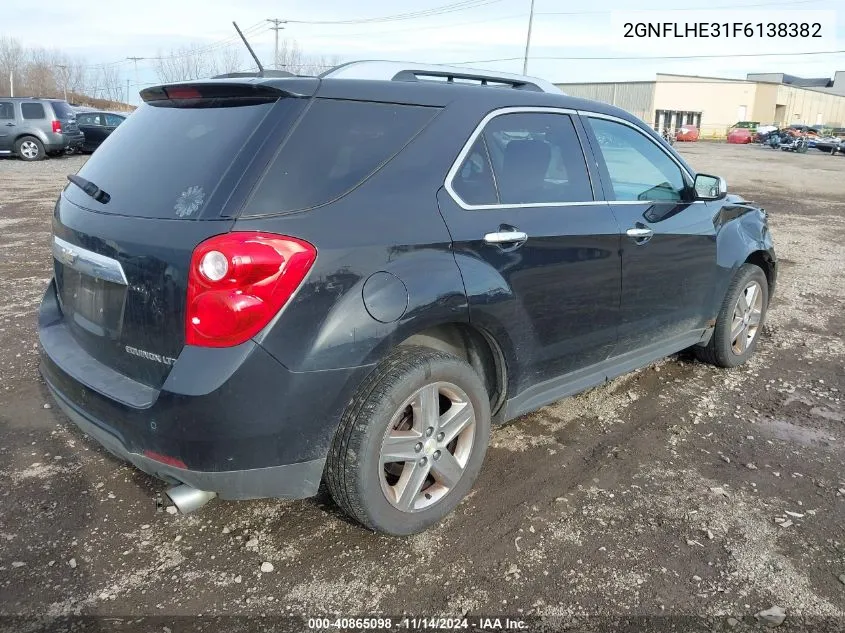 2015 Chevrolet Equinox Ltz VIN: 2GNFLHE31F6138382 Lot: 40865098