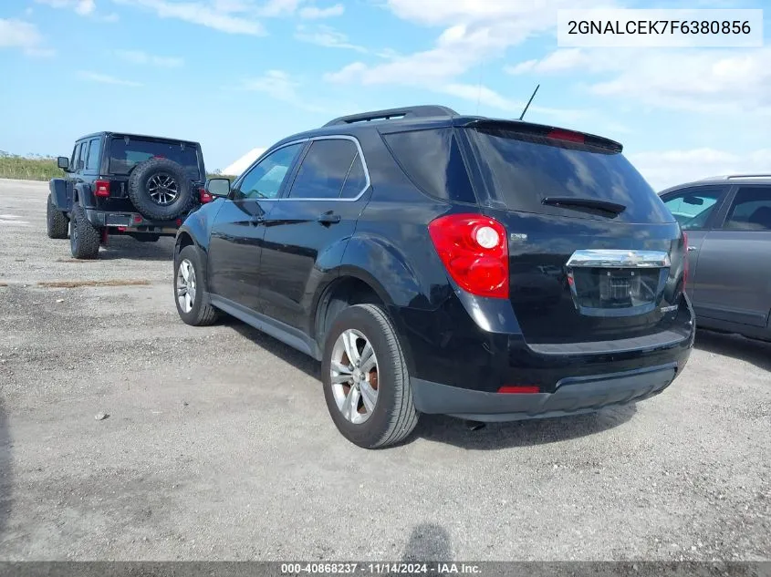 2015 Chevrolet Equinox 2Lt VIN: 2GNALCEK7F6380856 Lot: 40868237