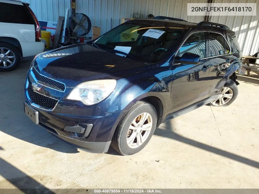 2015 Chevrolet Equinox 1Lt VIN: 2GNFLFEK1F6418170 Lot: 40879554