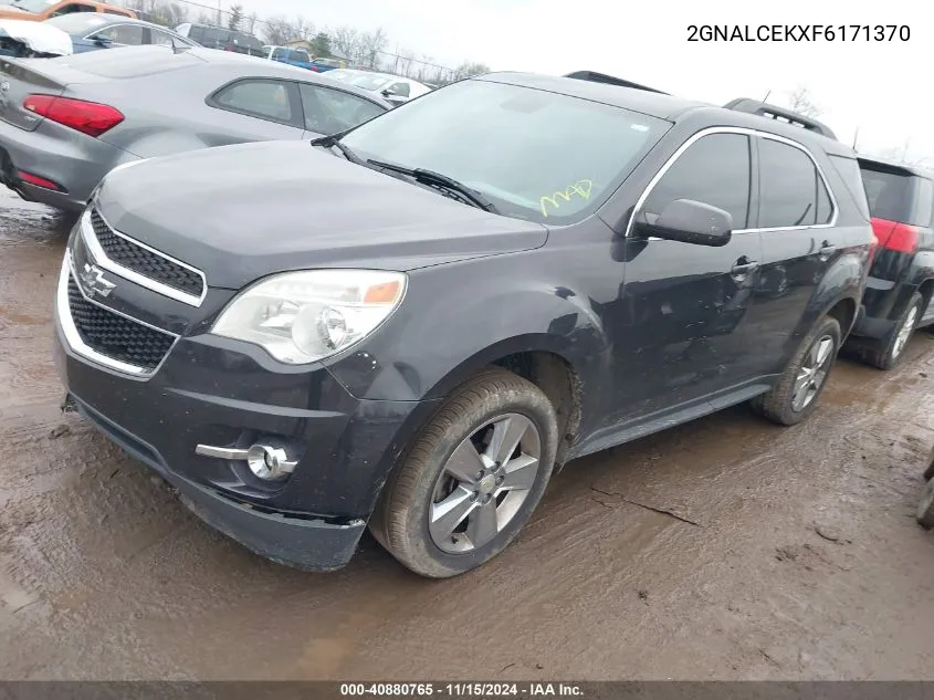 2015 Chevrolet Equinox 2Lt VIN: 2GNALCEKXF6171370 Lot: 40880765