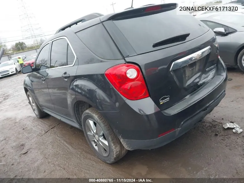 2015 Chevrolet Equinox 2Lt VIN: 2GNALCEKXF6171370 Lot: 40880765