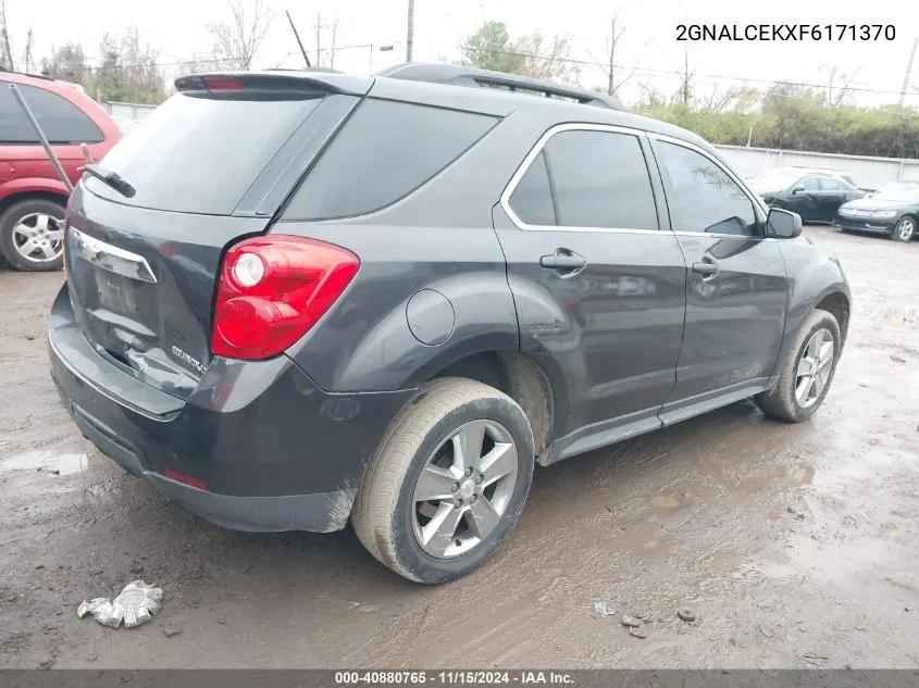 2015 Chevrolet Equinox 2Lt VIN: 2GNALCEKXF6171370 Lot: 40880765