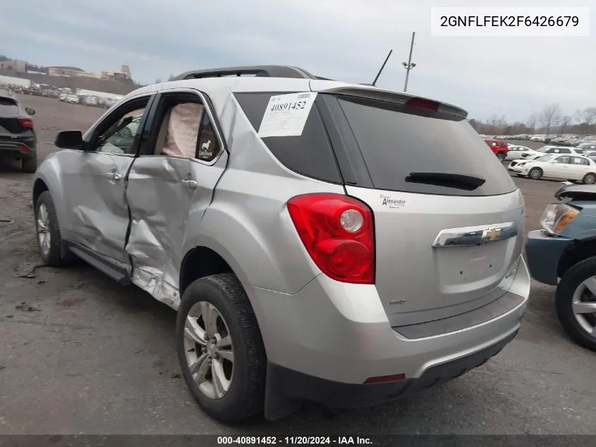 2015 Chevrolet Equinox 1Lt VIN: 2GNFLFEK2F6426679 Lot: 40891452