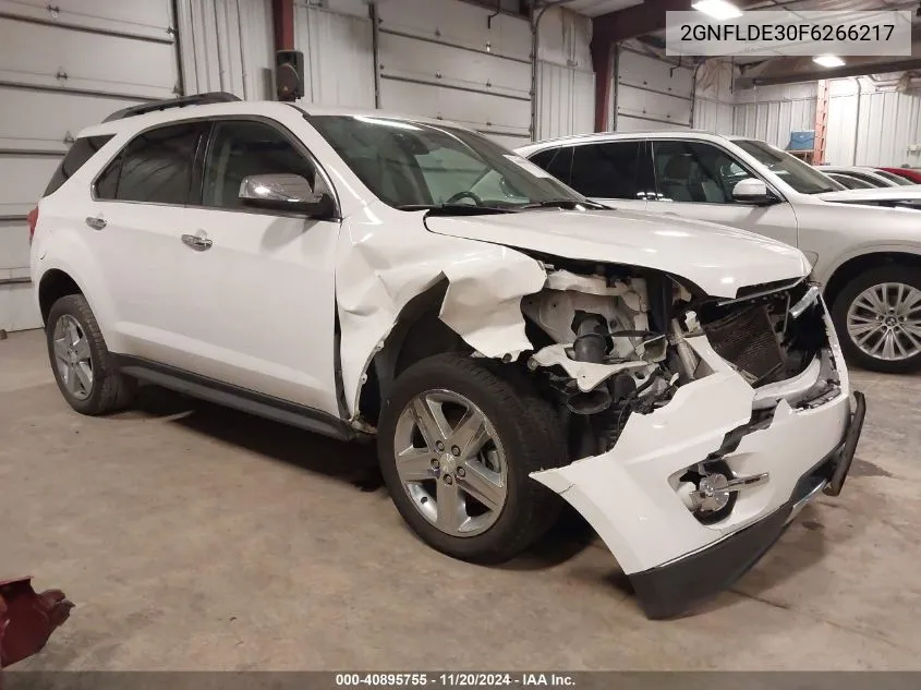 2015 Chevrolet Equinox Ltz VIN: 2GNFLDE30F6266217 Lot: 40895755