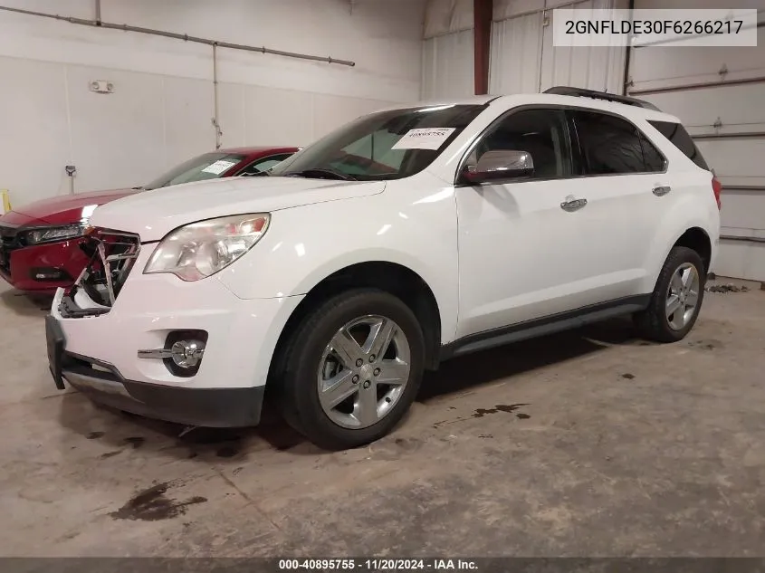 2015 Chevrolet Equinox Ltz VIN: 2GNFLDE30F6266217 Lot: 40895755