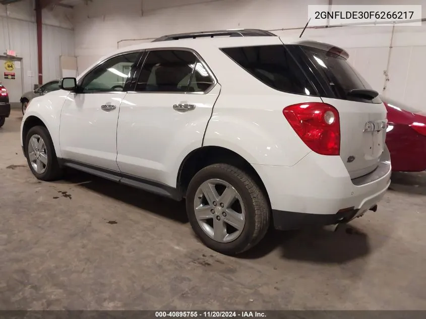 2015 Chevrolet Equinox Ltz VIN: 2GNFLDE30F6266217 Lot: 40895755