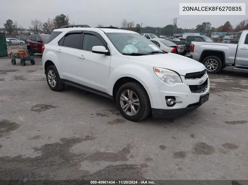 2015 Chevrolet Equinox 2Lt VIN: 2GNALCEK8F6270835 Lot: 40901434