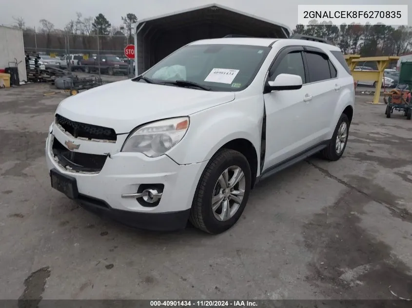 2015 Chevrolet Equinox 2Lt VIN: 2GNALCEK8F6270835 Lot: 40901434