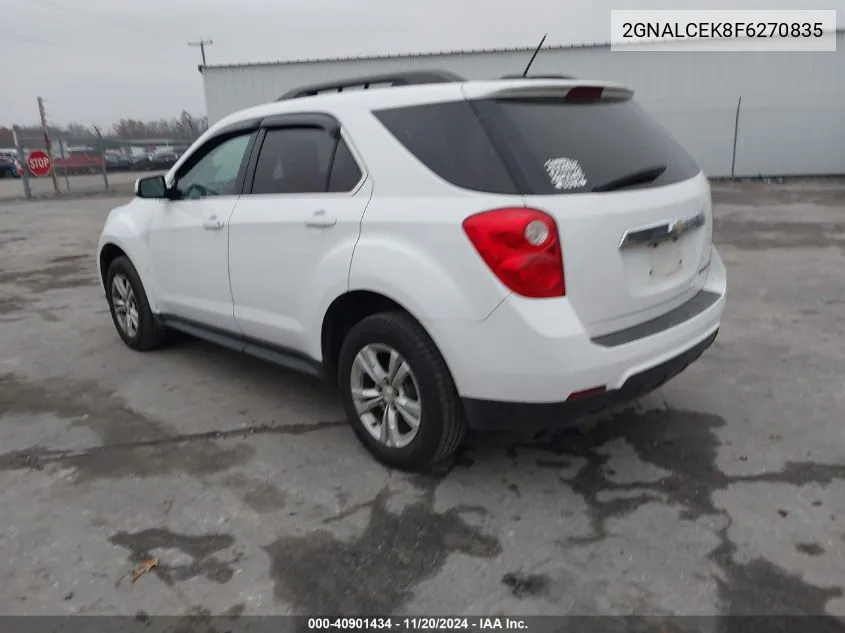 2015 Chevrolet Equinox 2Lt VIN: 2GNALCEK8F6270835 Lot: 40901434