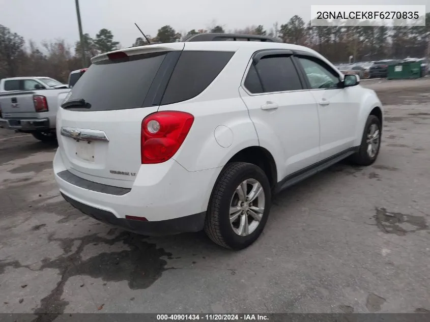 2015 Chevrolet Equinox 2Lt VIN: 2GNALCEK8F6270835 Lot: 40901434