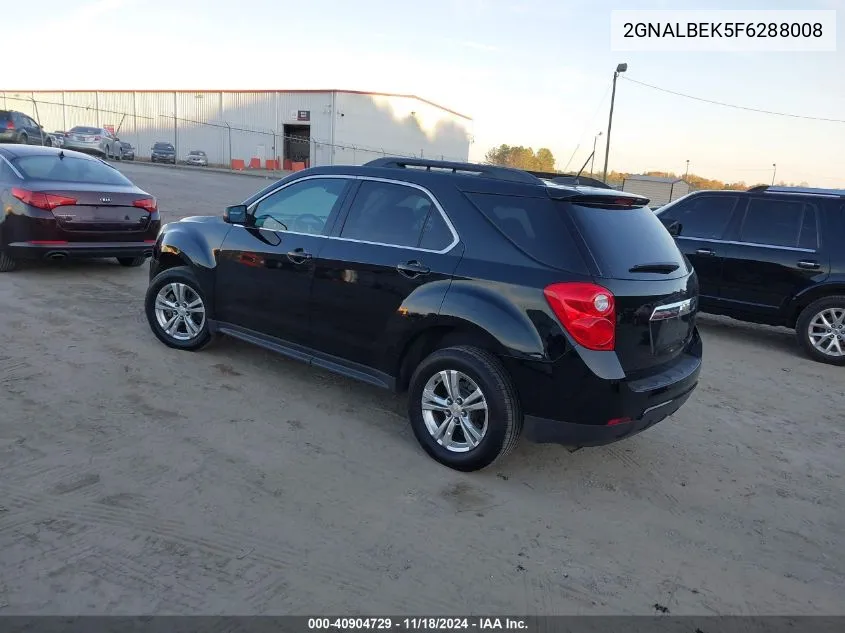 2015 Chevrolet Equinox 1Lt VIN: 2GNALBEK5F6288008 Lot: 40904729