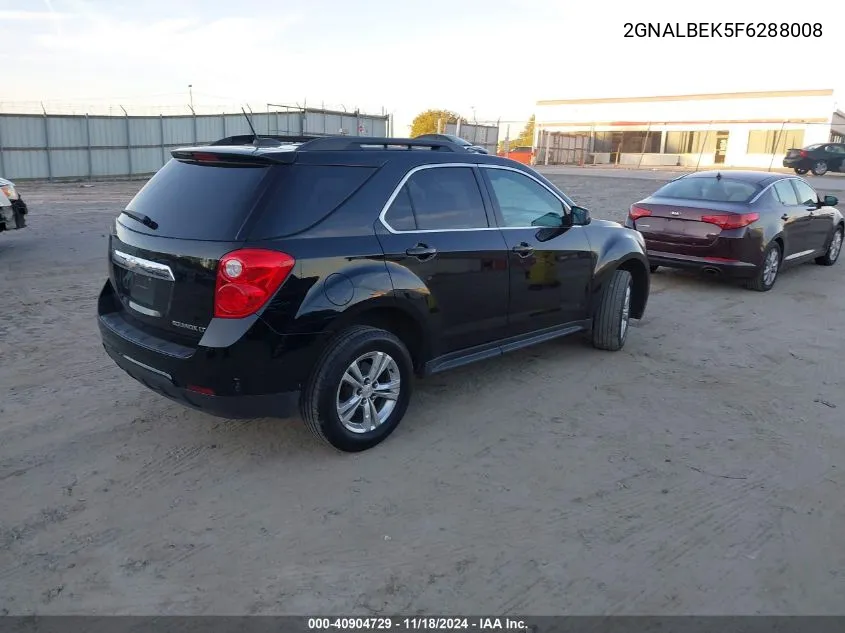 2015 Chevrolet Equinox 1Lt VIN: 2GNALBEK5F6288008 Lot: 40904729