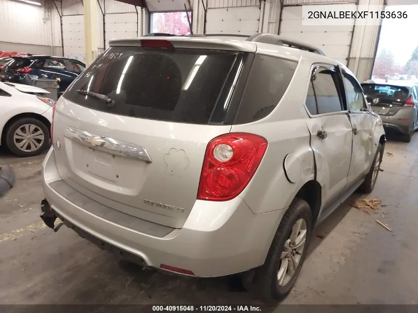 2015 Chevrolet Equinox 1Lt VIN: 2GNALBEKXF1153636 Lot: 40915048