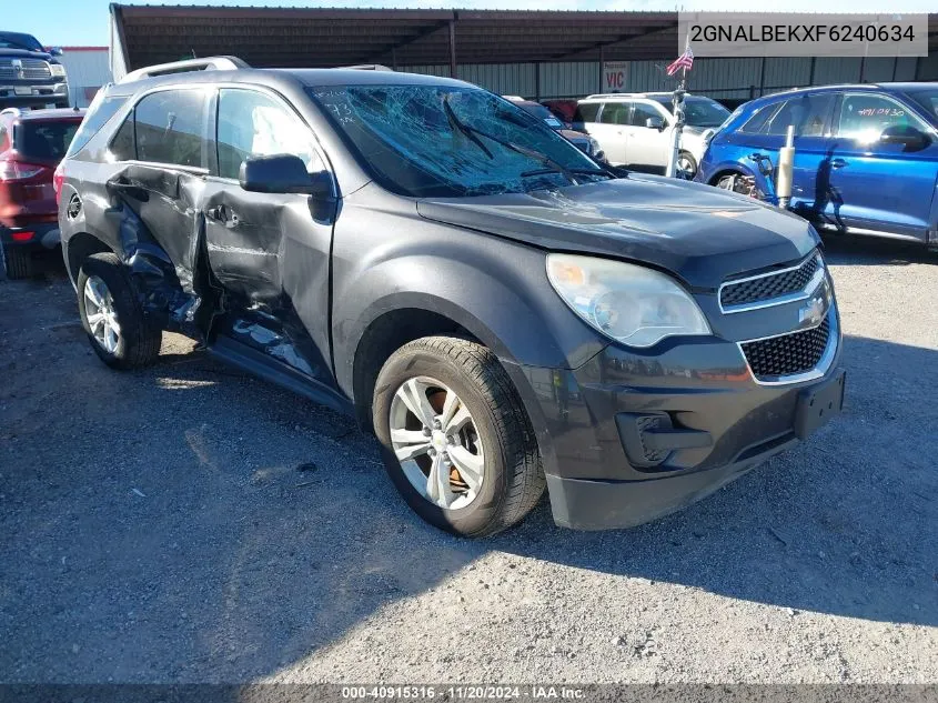 2015 Chevrolet Equinox 1Lt VIN: 2GNALBEKXF6240634 Lot: 40915316