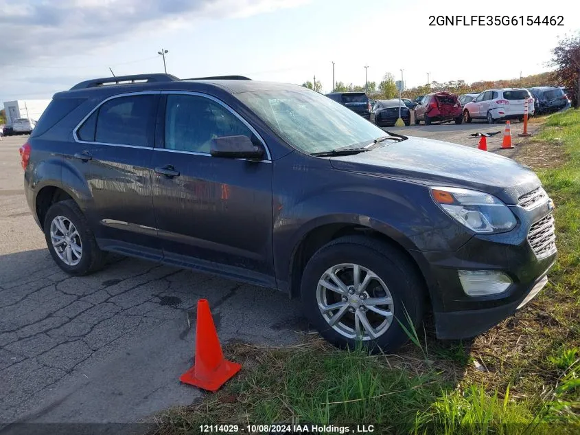 2016 Chevrolet Equinox VIN: 2GNFLFE35G6154462 Lot: 12114029