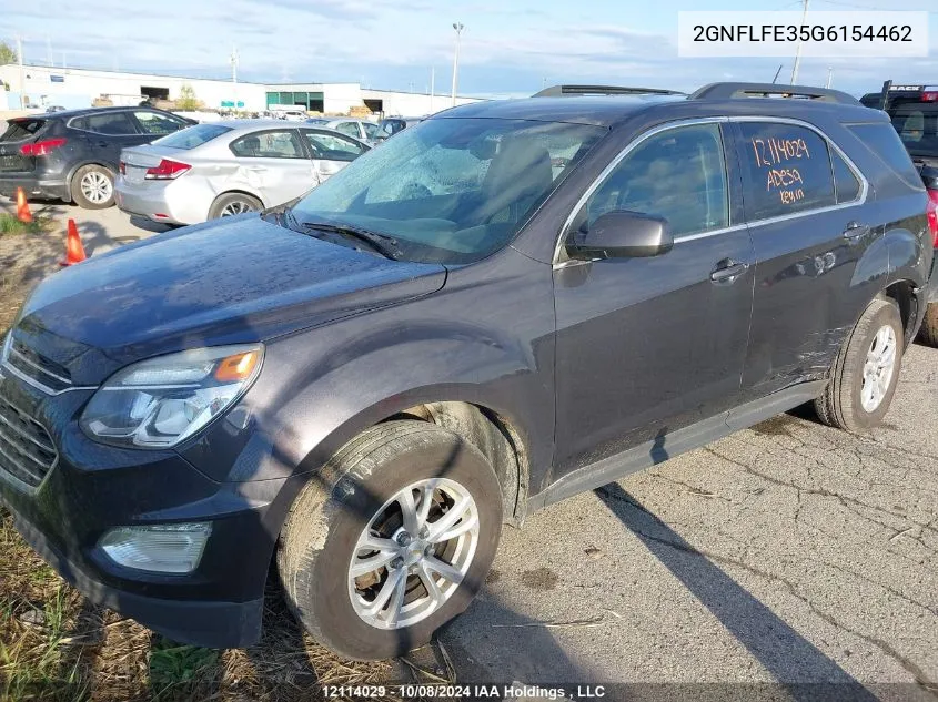 2016 Chevrolet Equinox VIN: 2GNFLFE35G6154462 Lot: 12114029