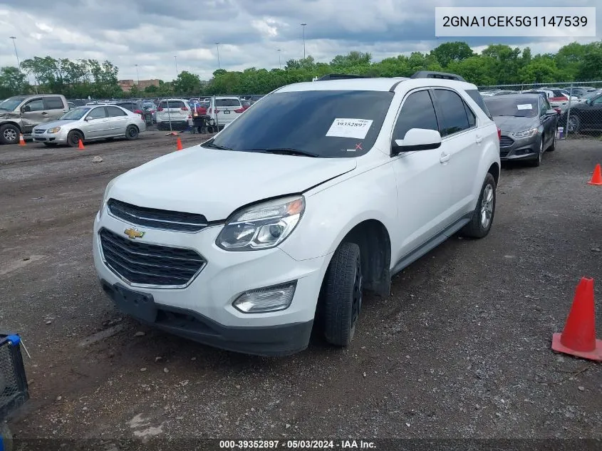 2GNA1CEK5G1147539 2016 Chevrolet Equinox Lt