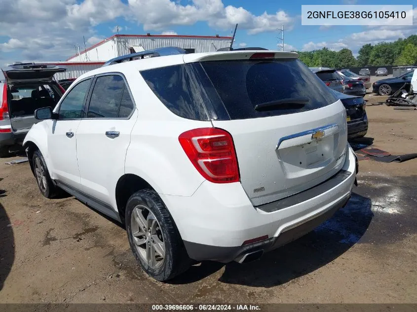 2GNFLGE38G6105410 2016 Chevrolet Equinox Ltz