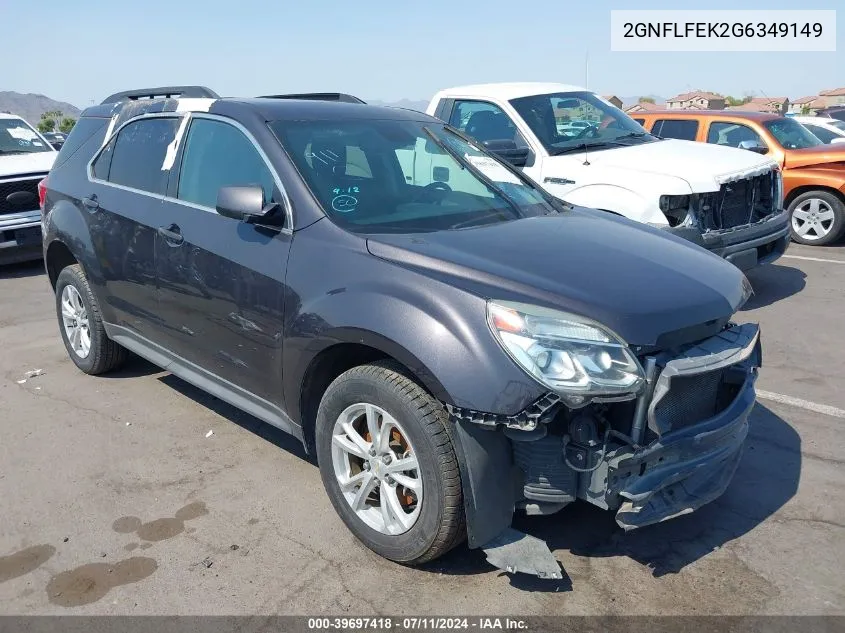 2GNFLFEK2G6349149 2016 Chevrolet Equinox Lt