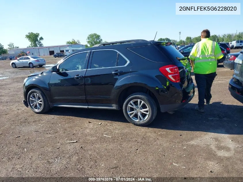 2016 Chevrolet Equinox Lt VIN: 2GNFLFEK5G6228020 Lot: 39763076