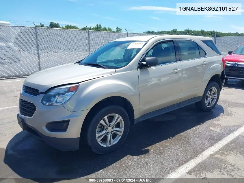 2016 Chevrolet Equinox Ls VIN: 1GNALBEK8GZ101527 Lot: 39769083