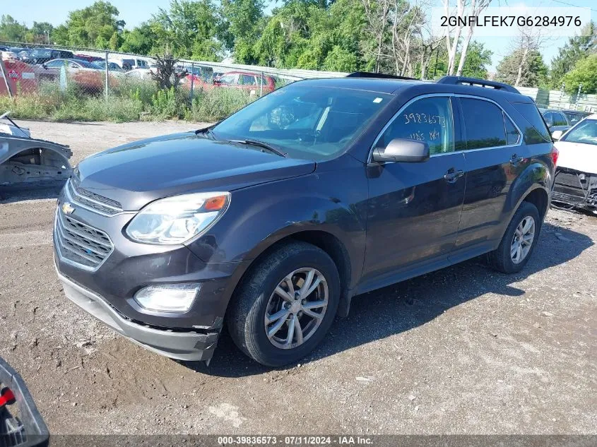 2016 Chevrolet Equinox Lt VIN: 2GNFLFEK7G6284976 Lot: 39836573