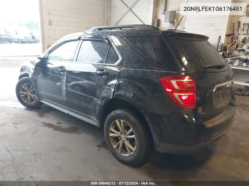 2016 Chevrolet Equinox Lt VIN: 2GNFLFEK1G6176451 Lot: 39848212