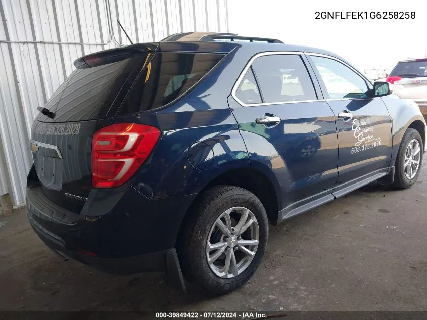 2GNFLFEK1G6258258 2016 Chevrolet Equinox Lt