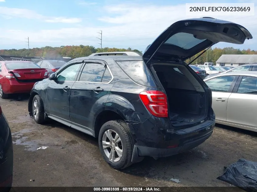 2016 Chevrolet Equinox Lt VIN: 2GNFLFEK7G6233669 Lot: 39903135