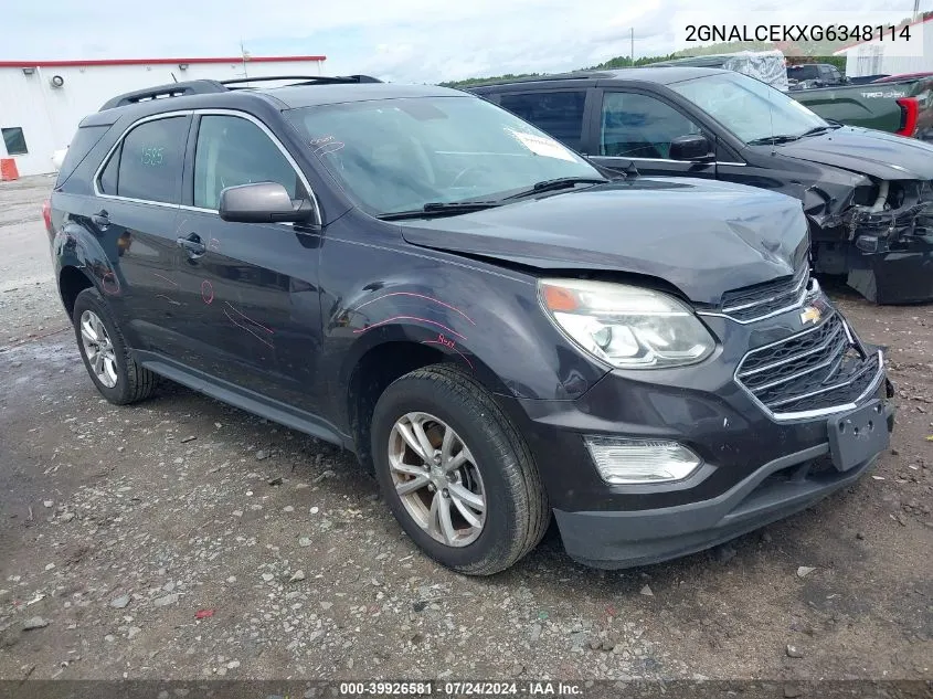 2GNALCEKXG6348114 2016 Chevrolet Equinox Lt