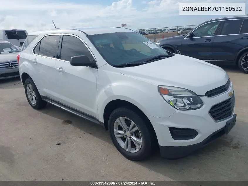 2GNALBEK7G1180522 2016 Chevrolet Equinox Ls