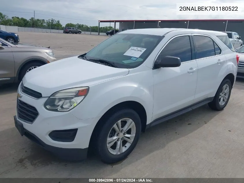 2GNALBEK7G1180522 2016 Chevrolet Equinox Ls