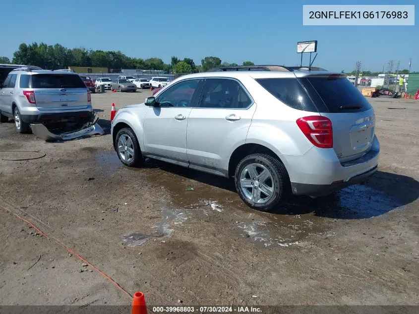 2016 Chevrolet Equinox Lt VIN: 2GNFLFEK1G6176983 Lot: 39968803