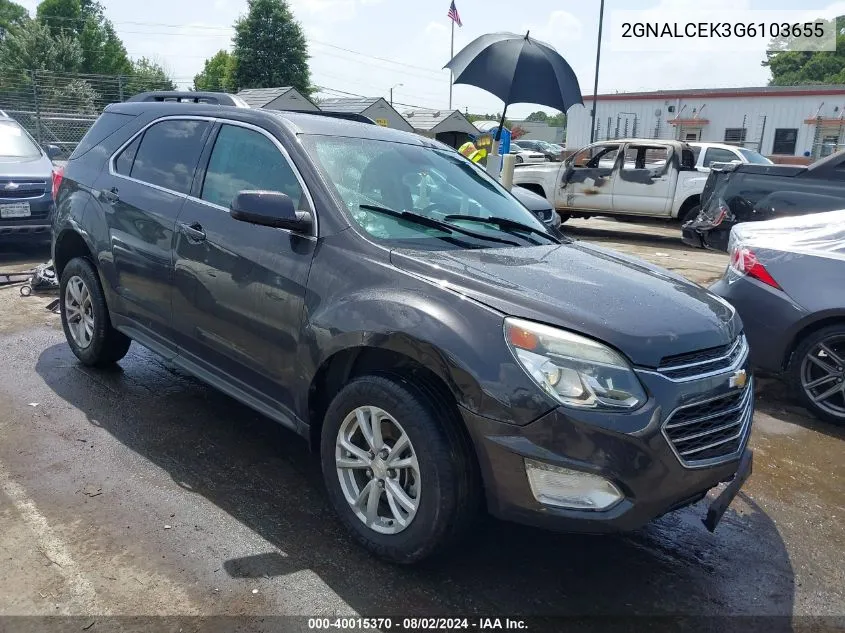 2GNALCEK3G6103655 2016 Chevrolet Equinox Lt