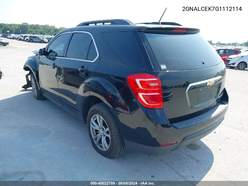 2GNALCEK7G1112114 2016 Chevrolet Equinox Lt