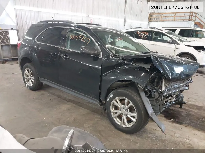 2016 Chevrolet Equinox Lt VIN: 2GNFLFEK7G6164188 Lot: 40044207