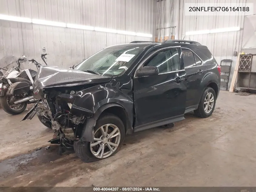 2016 Chevrolet Equinox Lt VIN: 2GNFLFEK7G6164188 Lot: 40044207