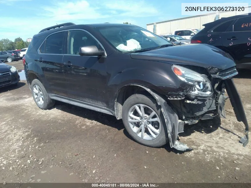 2016 Chevrolet Equinox Lt VIN: 2GNFLFEK3G6273120 Lot: 40045181