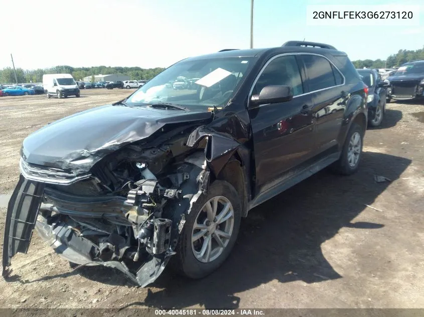 2016 Chevrolet Equinox Lt VIN: 2GNFLFEK3G6273120 Lot: 40045181