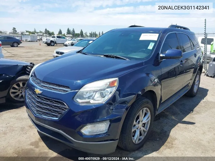 2GNALCEK3G1142341 2016 Chevrolet Equinox Lt