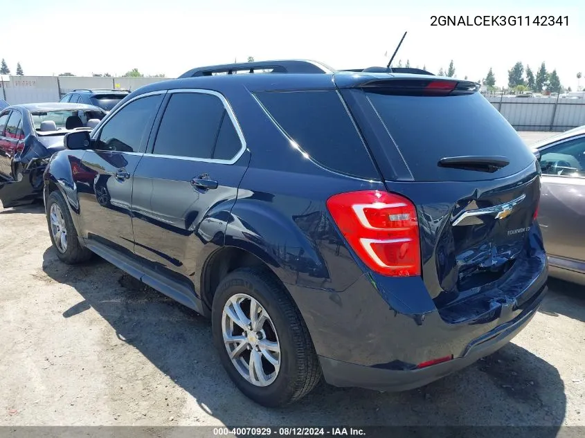 2GNALCEK3G1142341 2016 Chevrolet Equinox Lt