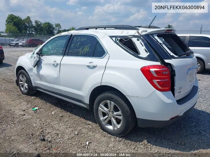 2GNFLFEKXG6300894 2016 Chevrolet Equinox Lt