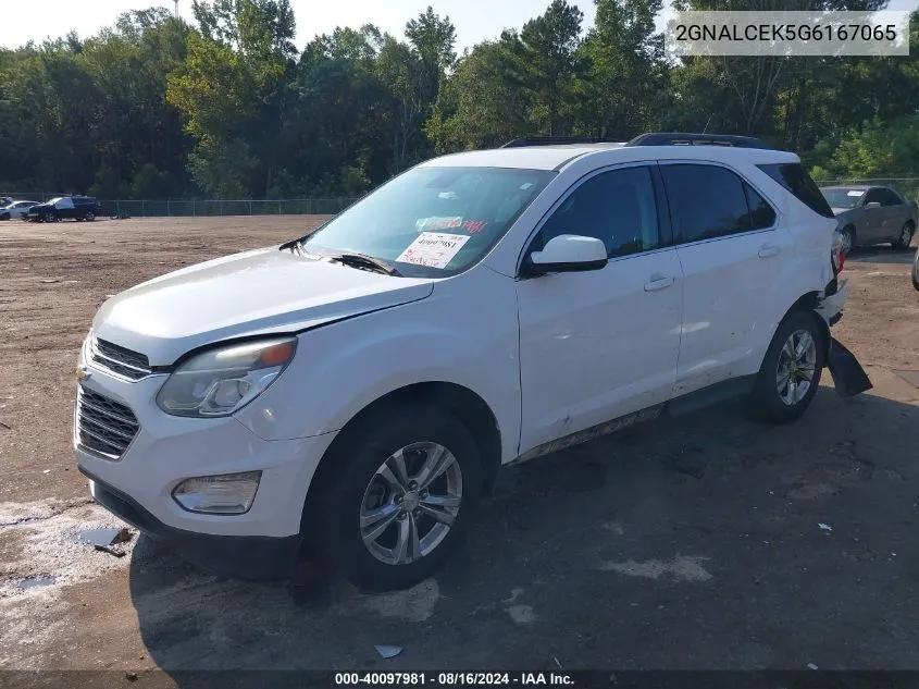 2016 Chevrolet Equinox Lt VIN: 2GNALCEK5G6167065 Lot: 40097981