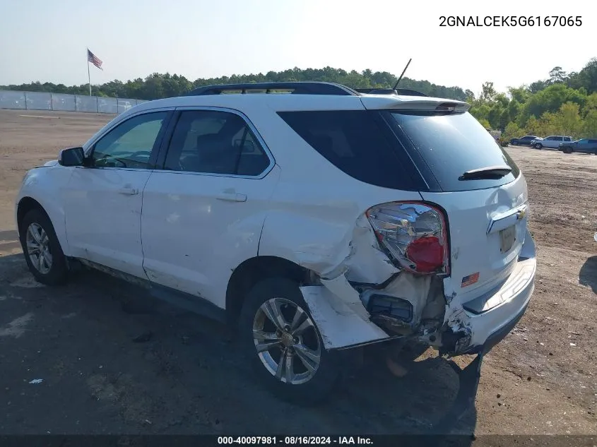 2016 Chevrolet Equinox Lt VIN: 2GNALCEK5G6167065 Lot: 40097981